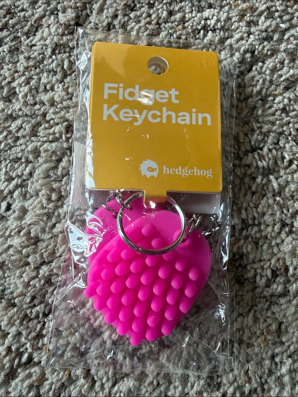 Pink Fidget Keychain - Sensory Toy Keyring 2PK